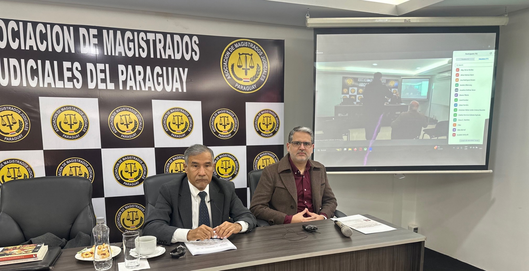 El ministro de la Corte Suprema de Justicia e integrante de la Sala Penal, doctor Manuel Dejes&uacute;s Ram&iacute;rez Candia, desarroll&oacute; una disertaci&oacute;n sobre...