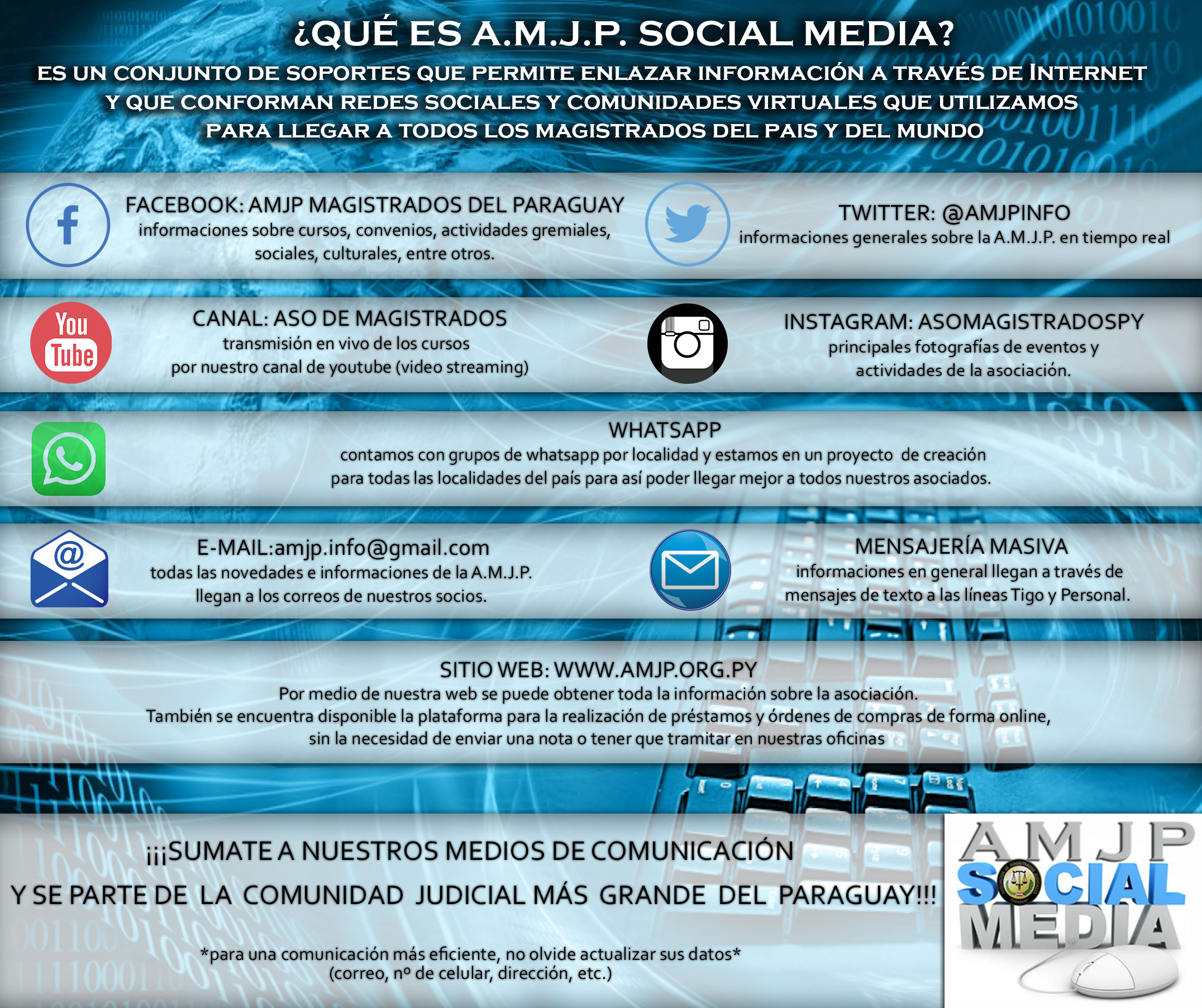 Amjp social media